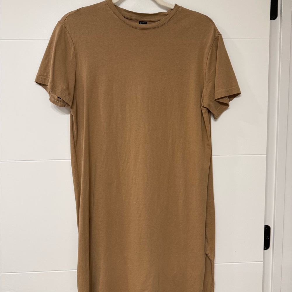 SHEIN Tan Midi Dress
